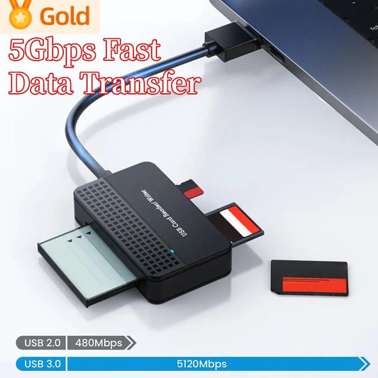 4 in 1 Card Reader Memory Smart Card Cable for Laptop with USB insert