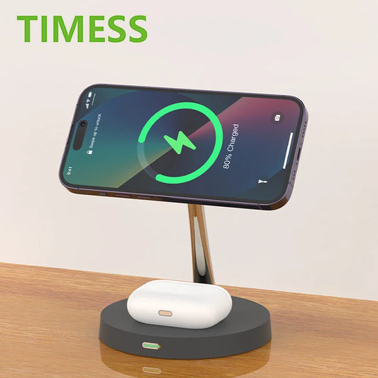 3 in 1 Magnetic Wireless Chargers for iPhone pro max Fast Charging Station