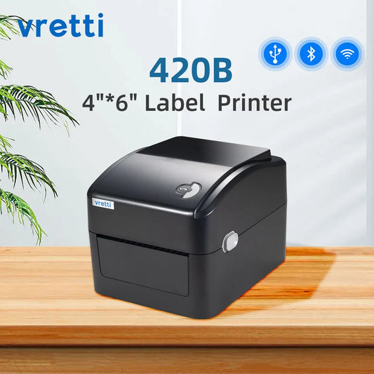 Thermal Label Printer Wired/Wireless  USB/Bluetooth/WIFI Port for Shipping Packages